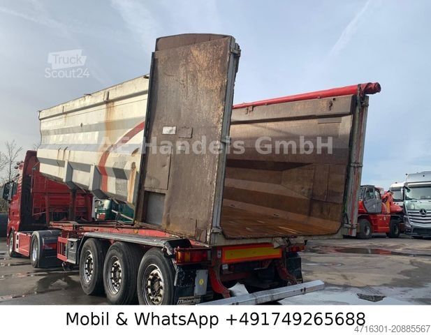 Tipper semitrailer KEMPF SKM 35/3 Stahl *48m³/1.Lift/2xGetreideschieber