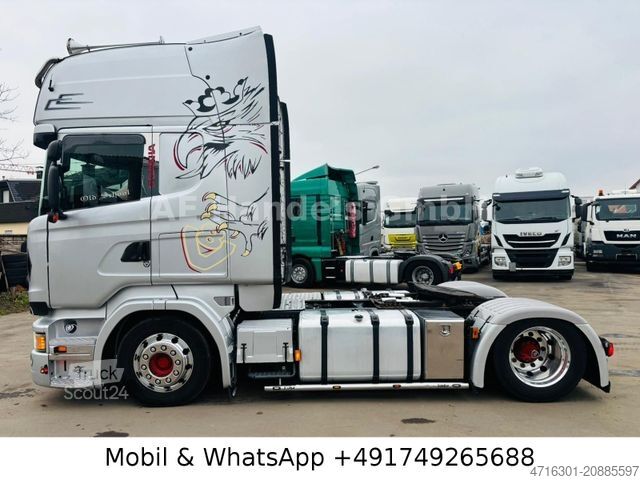 Standard tractor unit SCANIA R520 V8 Topline LL Low *Retarder/Hubsattel/ACC