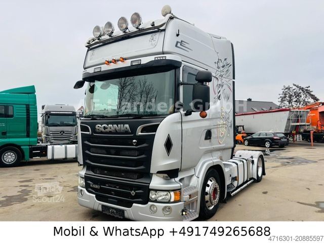 Standard tractor unit SCANIA R520 V8 Topline LL Low *Retarder/Hubsattel/ACC