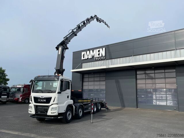 Camion-grue MAN TGS 35.470 TGS 35.470 8X2-6 BL Oprijwagen + HIA...