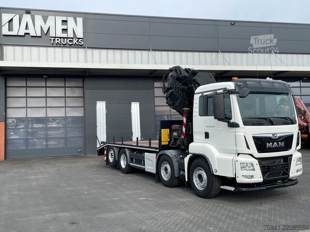 Автокран MAN TGS 35.470 TGS 35.470 8X2-6 BL Oprijwagen + HIA...