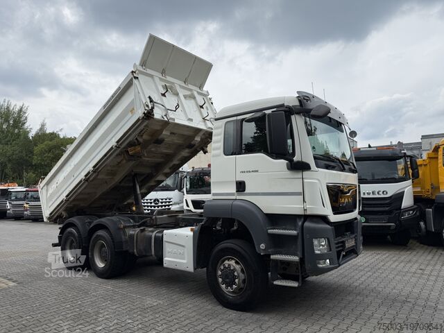 Τρίπλευρο ανατρεπόμενο φορτηγό MAN TGS 26.400 6X6 BB Meiller