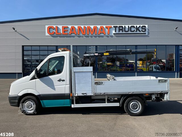 Autokrāna kravas automašīna Volkswagen Crafter 35 2.0 TDI Hiab 1,3 Tonmeter laadkraan ...