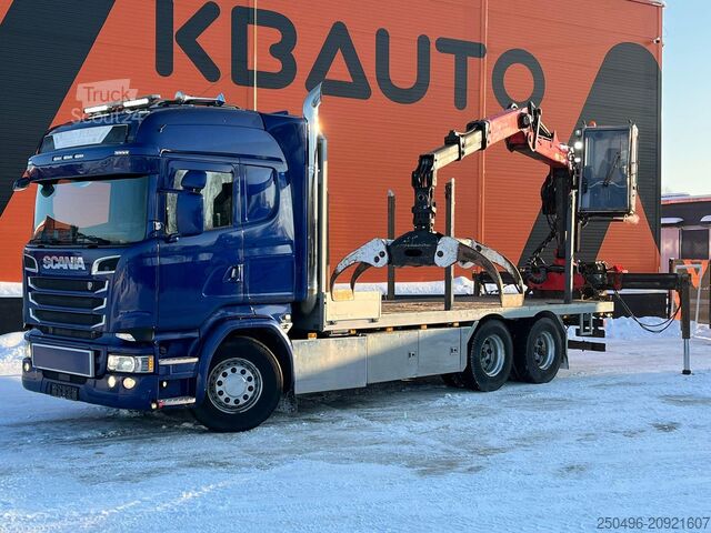 Baļķu transportieris Scania R 730 6x4 EPSILON 0170L97 / RETARDER
