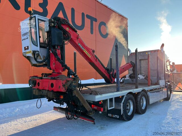 Baļķu transportieris Scania R 730 6x4 EPSILON 0170L97 / RETARDER