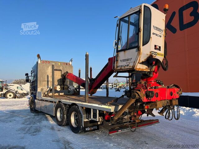 Baļķu transportieris Scania R 730 6x4 EPSILON 0170L97 / RETARDER