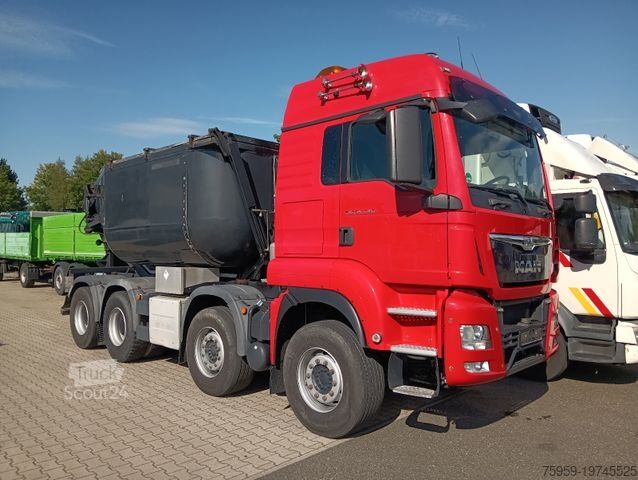 Basculantă MAN TGS 35:480 8x4BL MEILLER ISO-Teerbirne RETARDER