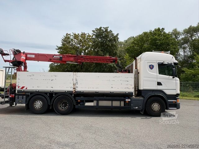 Grúa montada en camión SCANIA R 450 6x2/2 Baustoff Kran MKG 171 a2 Euro 6