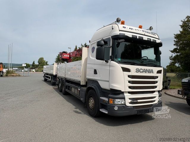 Grúa montada en camión SCANIA R 450 6x2/2 Baustoff Kran MKG 171 a2 Euro 6