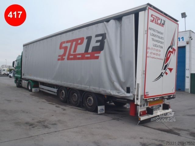 Auflieger mit Pritsche & Plane SCHMITZ CARGOBULL SPEEDCURTAIN GETRANKE