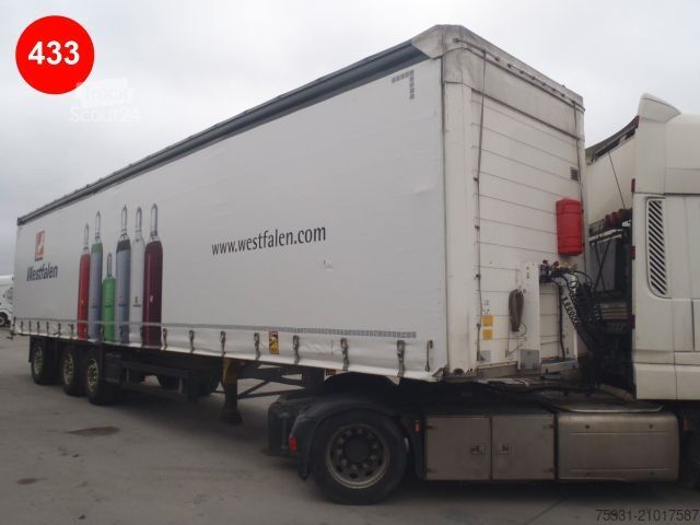 Auflieger mit Pritsche & Plane SCHMITZ CARGOBULL KOOIAAP MOFFETT ADR STAPLERHALTERUNG