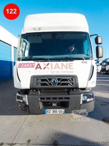 Camion plateau avec bâche RENAULT D 26 WIDE SLEEPER CAB GLOBAL CAB