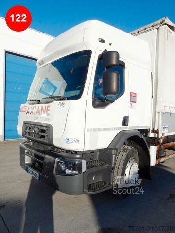 Camion plateau avec bâche RENAULT D 26 WIDE SLEEPER CAB GLOBAL CAB