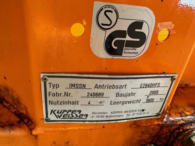 Special purpose truck  IMSSN E2940HFA Salzstreuer ca. 4m³ KÜPPER-WEISSER IMSSN E2940HFA Salzstreuer ca. 4m³