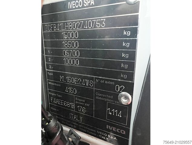 Camion-citerne Iveco EuroCargo ML150E24 WS 4x4 EuroCargo ML150E24 WS 4x4, Euro3