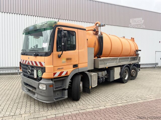 Camion à usage spécial Mercedes-Benz Actros 2541 L 6x2 Actros 2541 L 6x2, Lenkachse, Küller Saug- und Spülwagen ca. 14m³