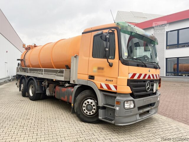 Camion à usage spécial Mercedes-Benz Actros 2541 L 6x2 Actros 2541 L 6x2, Lenkachse, Küller Saug- und Spülwagen ca. 14m³