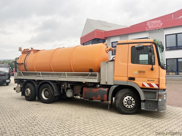 Camion à usage spécial Mercedes-Benz Actros 2541 L 6x2 Actros 2541 L 6x2, Lenkachse, Küller Saug- und Spülwagen ca. 14m³