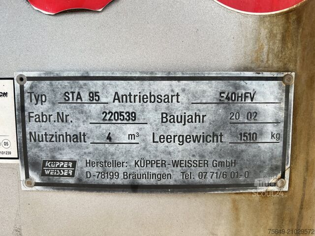 Special purpose truck  STA 95 STA 95 E40HFV Salzstreuer ca. 4m³