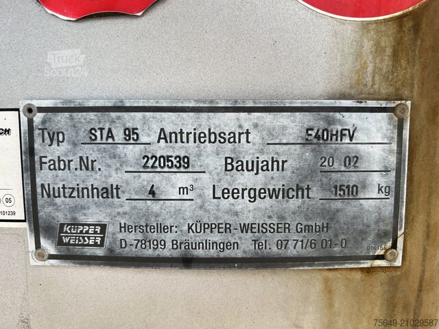 Special purpose truck  STA 95 STA 95 E40HFV Salzstreuer ca. 4m³