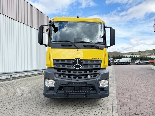 Camion benne à bras amovible Mercedes-Benz Arocs 2642 L 6x2 Arocs 2642 L 6x2/42, Liftachse, Hiab 21S56 bis 6.5m Container