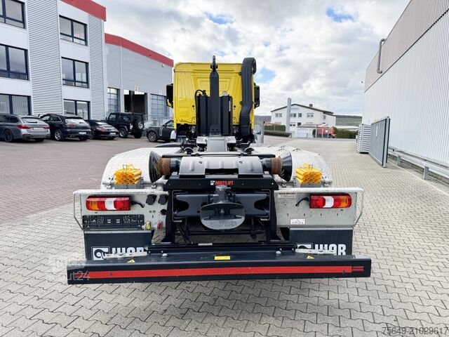 Camion benne à bras amovible Mercedes-Benz Arocs 2642 L 6x2 Arocs 2642 L 6x2/42, Liftachse, Hiab 21S56 bis 6.5m Container