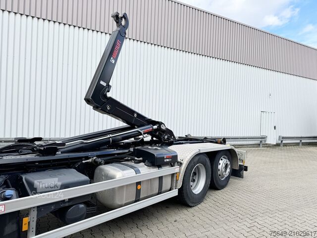 Camion benne à bras amovible Mercedes-Benz Arocs 2642 L 6x2 Arocs 2642 L 6x2/42, Liftachse, Hiab 21S56 bis 6.5m Container