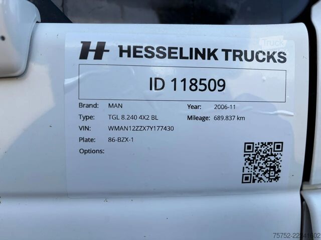 Koffert MAN TGL 8.240 Cargolift Laadklep NL Truck APK/TUV 0...