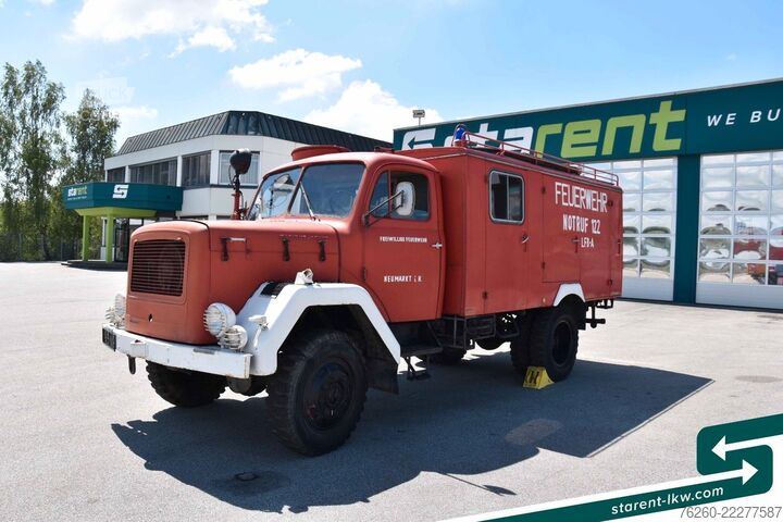 Nákladné vozidlo na špeciálne účely MAGIRUS DEUTZ F Mercur 125 A Feuerwehrfahrzeug 4x4 BJ 1963