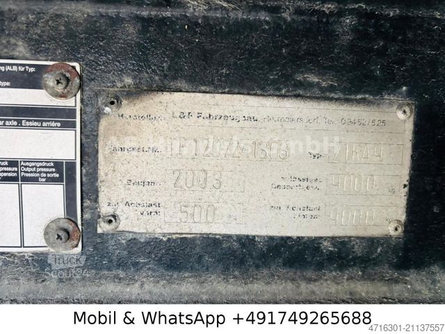 Autotransporter Anhänger  L&F 2 TKA 9 Autotransporter |Seilwinde|Bordwand