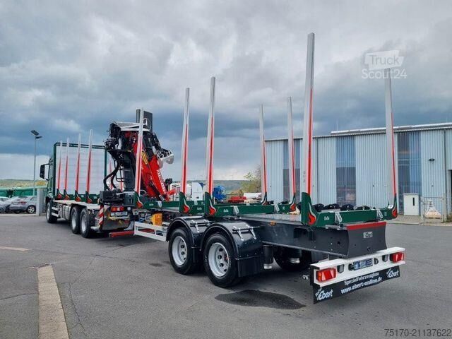 Timber transporter Ebert KHZA 18 Tandem-Kurzholz-Anhänger NEU