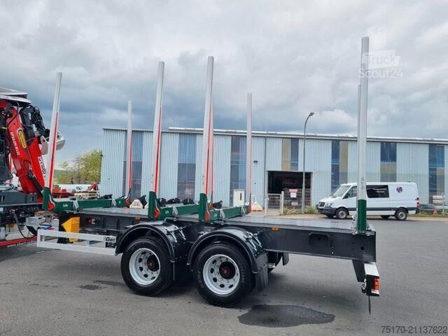 Timber transporter Ebert KHZA 18 Tandem-Kurzholz-Anhänger NEU