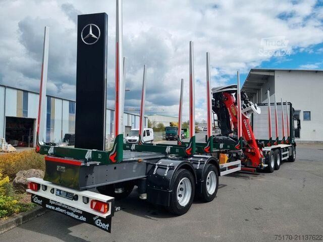 Timber transporter Ebert KHZA 18 Tandem-Kurzholz-Anhänger NEU