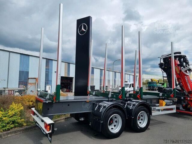 Timber transporter Ebert KHZA 18 Tandem-Kurzholz-Anhänger NEU