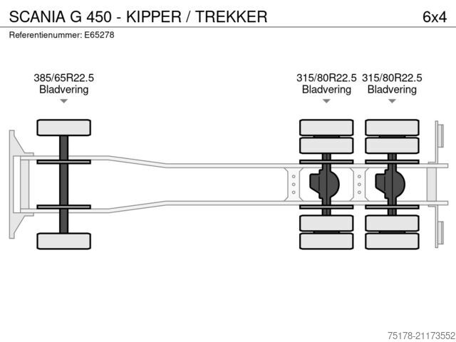 Volquete SCANIA G 450 - KIPPER / TREKKER