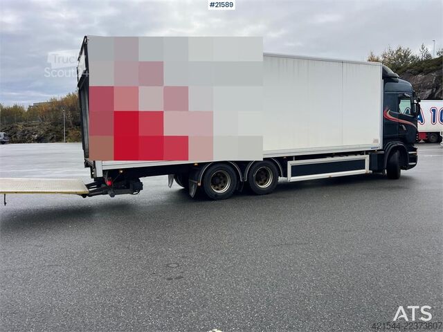  Scania R500 6x2 box truck w/ 2 temp refrigerator/freezer