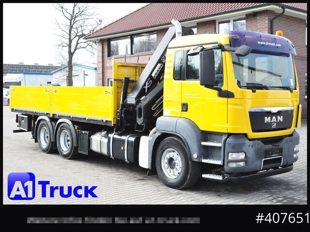 LKW mit Pritsche (offen) MAN TGS 26.400BL 6x4 Hiab 288 EP5 Funk,