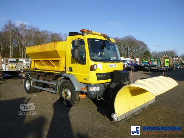 Kar küreme makinesi DAF LF 55.220 4x2 RHD gritter / snow plough