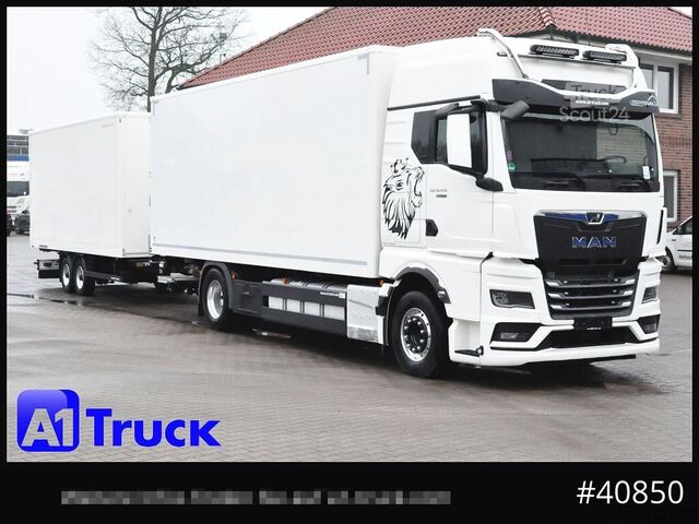 Vrachtwagen met bakwagen MAN TGX, 18,430 LL, Koffer, verzinkt, LBW, Alu, Top Austattung