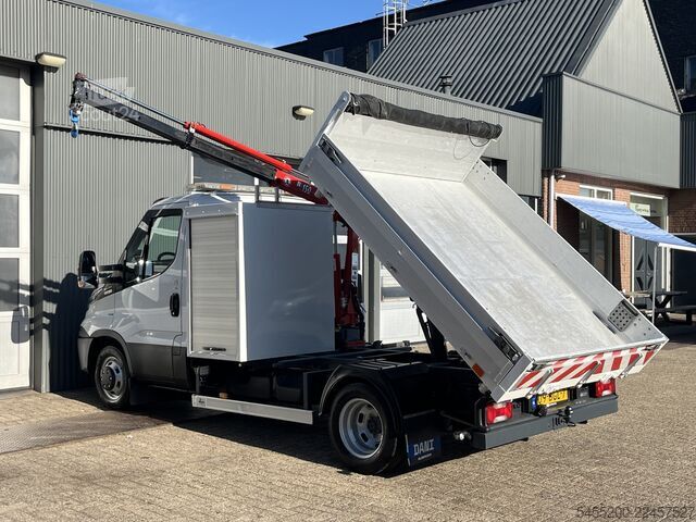 Camion de gunoi Iveco Daily 50C17 Maxilift 150 Laadkraan 3 zijden Kip...