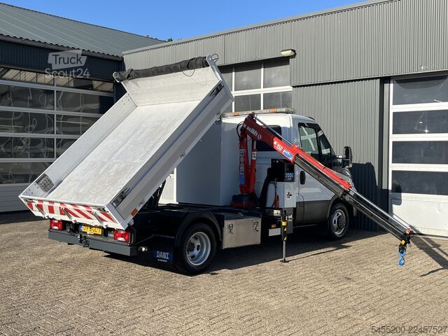 Camion de gunoi Iveco Daily 50C17 Maxilift 150 Laadkraan 3 zijden Kip...