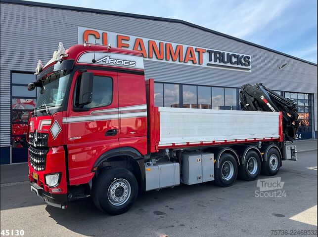 Kipper met kraan Mercedes-Benz Arocs 3263 8x4 Euro 6 Hiab 37 Tonmeter laadkraa...