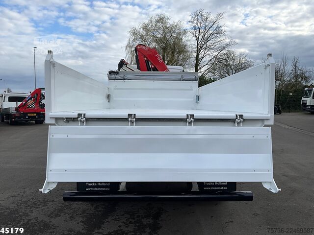 3-sānu pašizgāzējs MAN TGM 18.320 Euro 6 Fassi 13 Tonmeter laadkraan N...