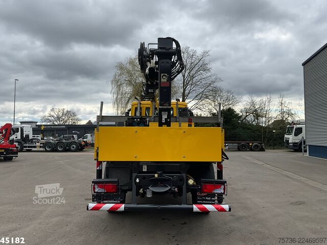 Autokrāna kravas automašīna Man TGM 13.290 4x4 Hiab 9 Tonmeter laadkraan Just 2...