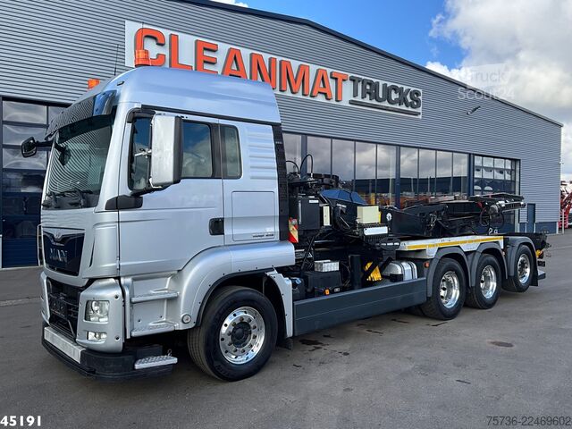 Konteineru pārvadājumi Man TGS 35.480 Euro 6 8x4 Deuringer Garagetransporter
