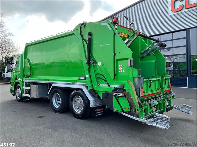 Atkritumu savākšanas transportlīdzeklis Scania P 410 Euro 6 Geesink Norba MF 300, 21m³