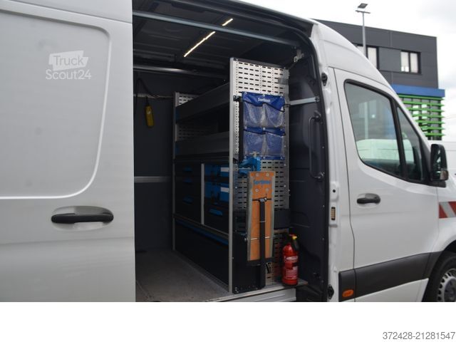 High top van MERCEDES-BENZ Sprinter 314 CDI SPS-Kran Sortimo . LED+