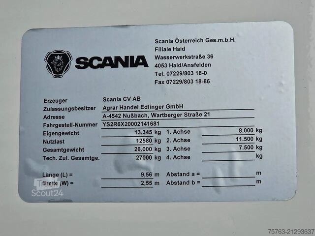 Wywrotka Scania R500 NGS 6x2*4 - Food tipper 4 compartments - L...