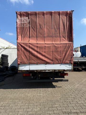 Plattewagen met zeil MERCEDES-BENZ 1223Atego,6Zylinder,grünePlakette