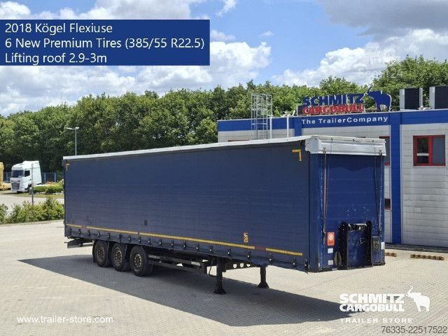 Open oplegger met zeil Kögel Curtainsider Mega